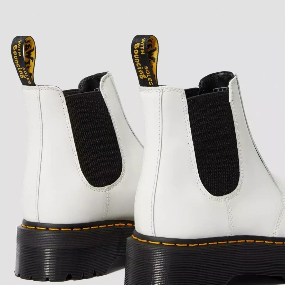 Dr. Martens White and Black Boots Size 8 - Picture 11 of 17